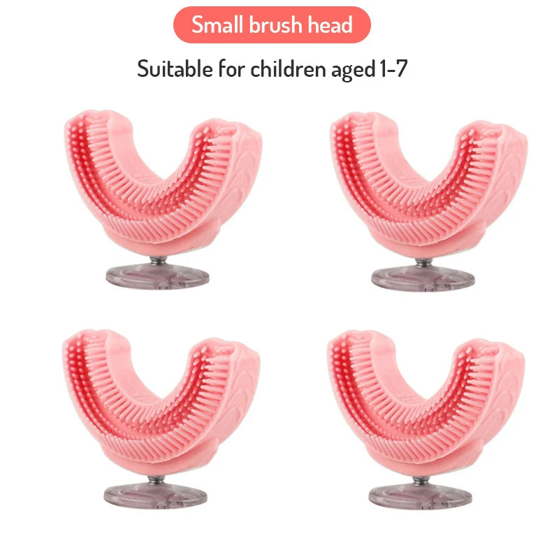 U-Shaped Replacement Brush Heads For Sonic Electric Toothbrush Soft Brush Head Accessories 360 Degrees Teeth Clean For Kids