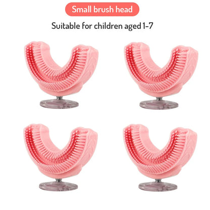 U-Shaped Replacement Brush Heads For Sonic Electric Toothbrush Soft Brush Head Accessories 360 Degrees Teeth Clean For Kids