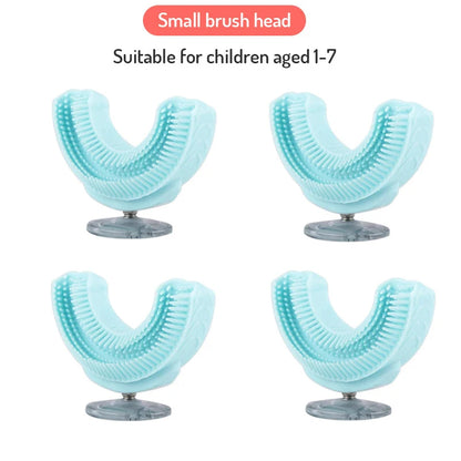 U-Shaped Replacement Brush Heads For Sonic Electric Toothbrush Soft Brush Head Accessories 360 Degrees Teeth Clean For Kids